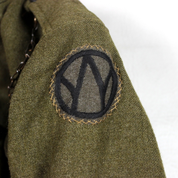 M1917 OD Wool service tunic  - 89th ID / Headquarters