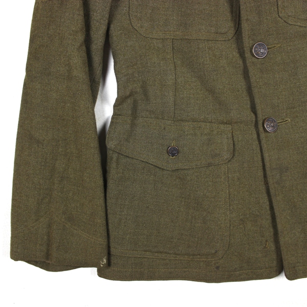 M1917 OD Wool service tunic  - 89th ID / Headquarters