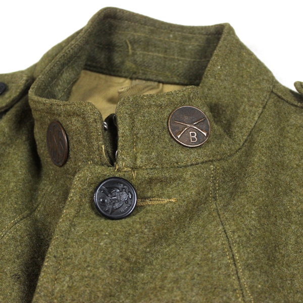 M1917 OD Wool service tunic - 177th Engineers - 89th ID