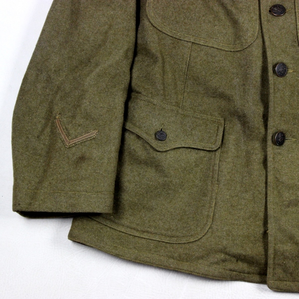 M1917 OD Wool service tunic  - 89th ID early variant