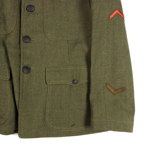 M1917 OD Wool service uniform - 341st FA Bn - 89th ID