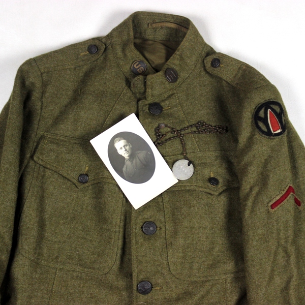 M1917 OD Wool service tunic - 314th Engineers - 89th ID