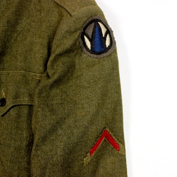 M1917 OD Wool service uniform - 356th Infantry - 89th ID