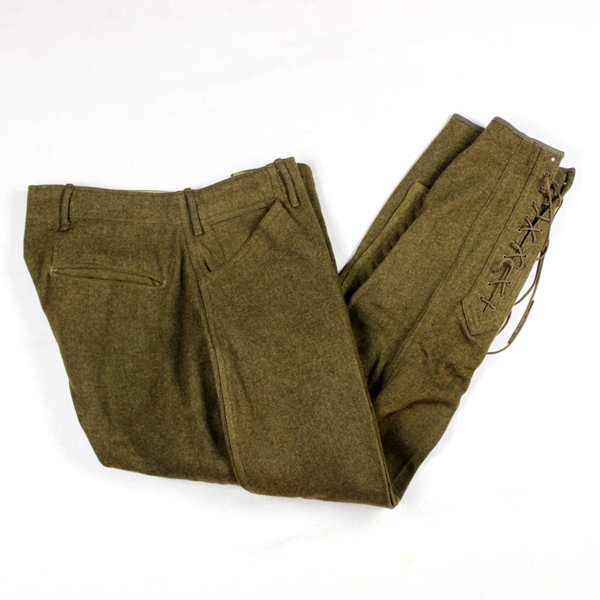 OD wool service trousers