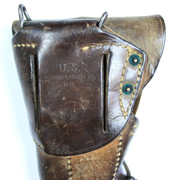 M1916 Colt holster w/ British paratrooper badge - 1943