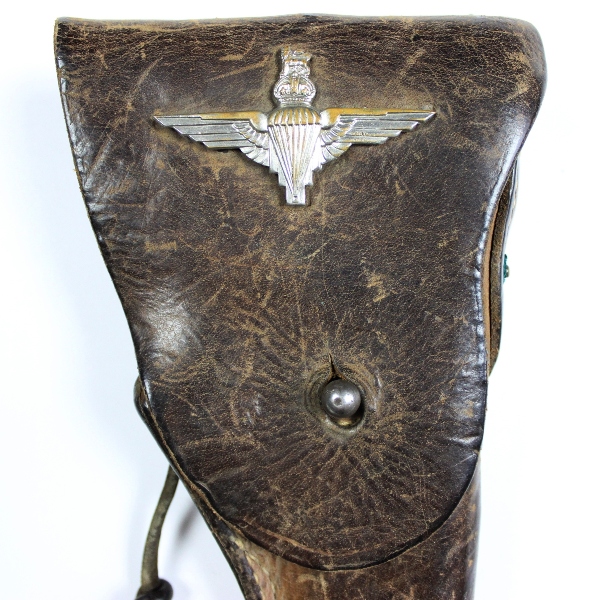 M1916 Colt holster w/ British paratrooper badge - 1943