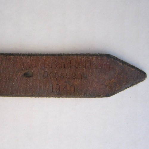 German WW2 equipment strap