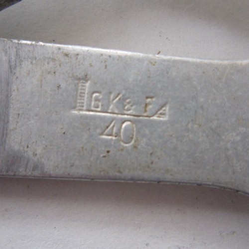 German WW2 folding field Cutlery set