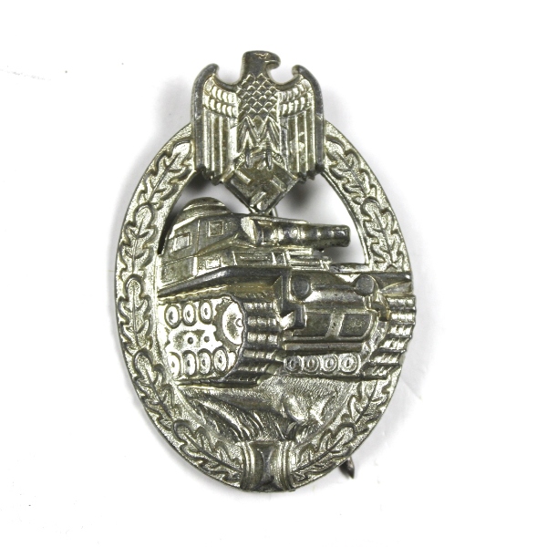 Panzer assault breast badge in silver