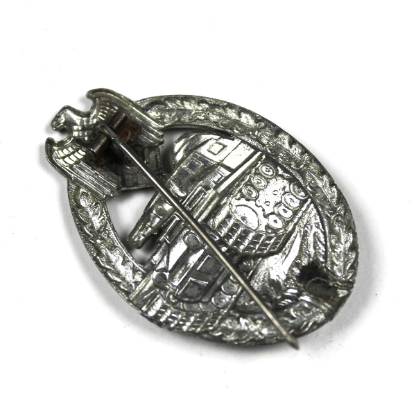 Panzer assault breast badge in silver