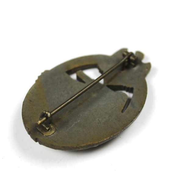 Panzer assault breast badge in bronze