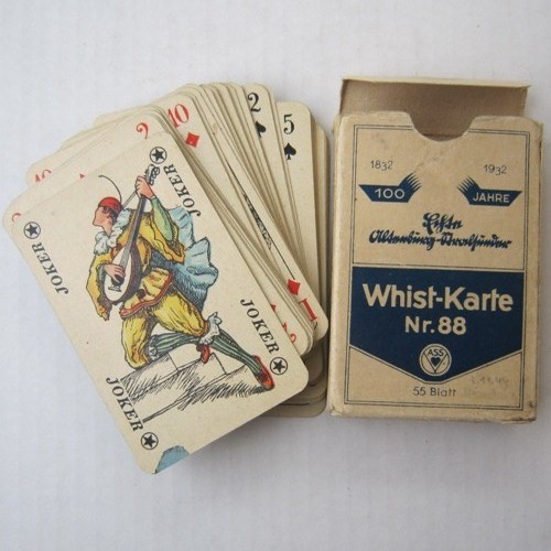 German WW2 Whist playing cards Nr.88