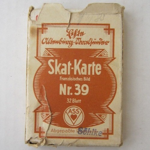 German WW2 Skat playing cards Nr.39