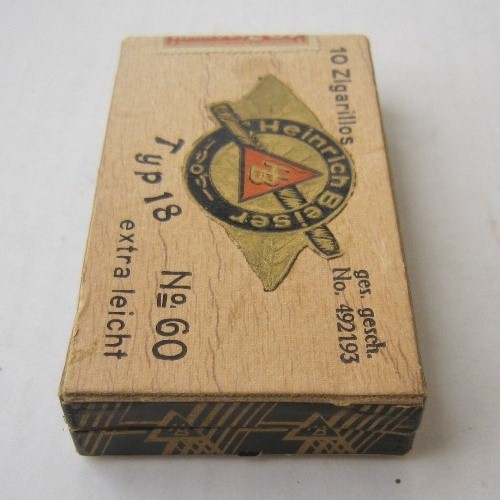 German WW2 Heinrich Beiser Type 18 box of 10 Zigarillos