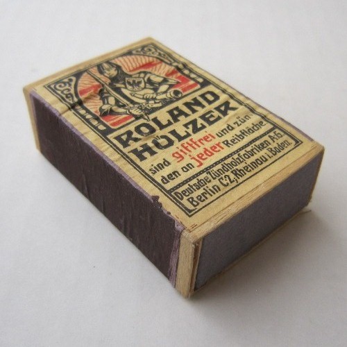 German WW2 match box Roland Holzer