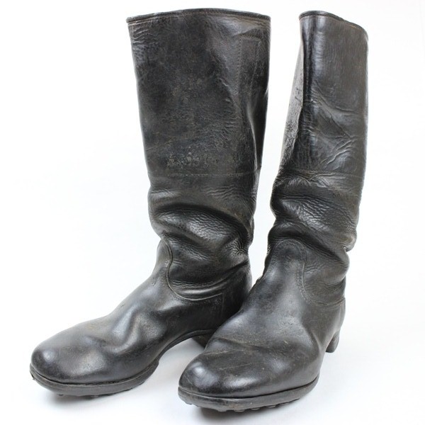 EM/ NCOs black leather marching boots