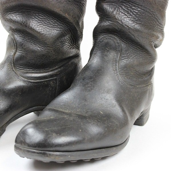 EM/ NCOs black leather marching boots