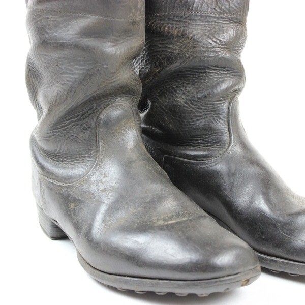 EM/ NCOs black leather marching boots