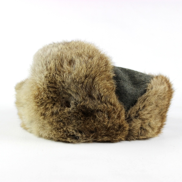 Officers winter fur cap w/ WH eagle - 1943