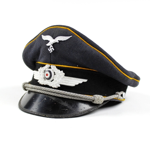 Luftwaffe flight officers visor cap