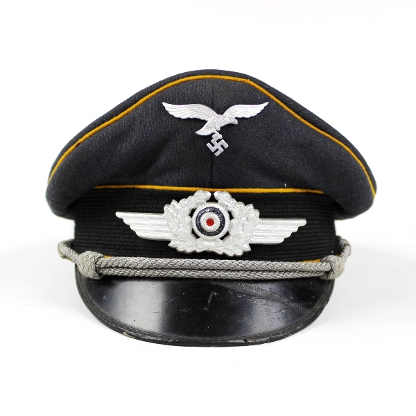 Luftwaffe flight officers visor cap
