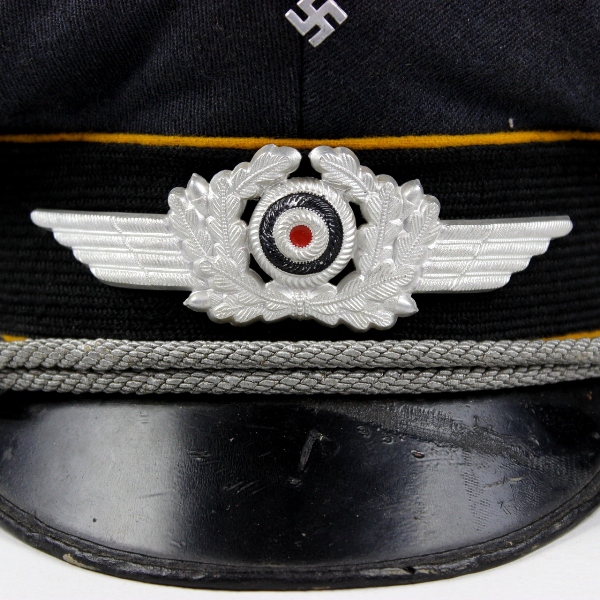 Luftwaffe flight officers visor cap