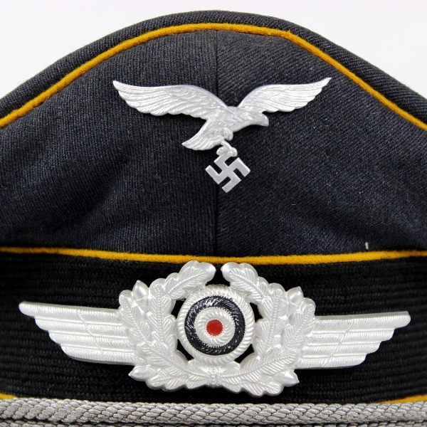 Luftwaffe flight officers visor cap