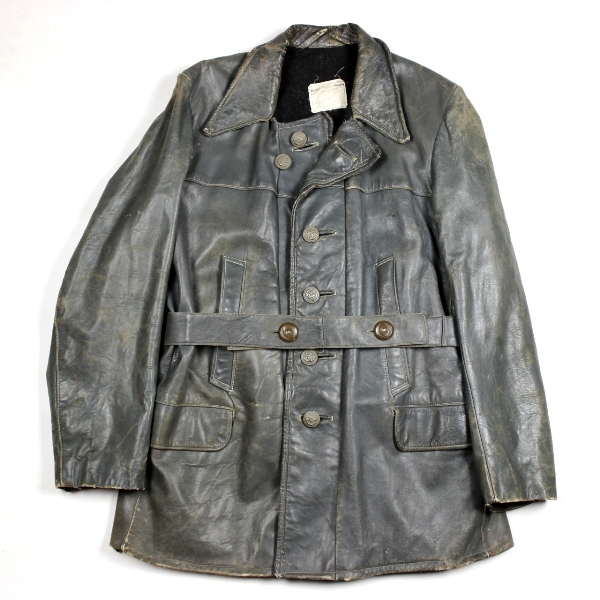KM grey leather U-boat jacket