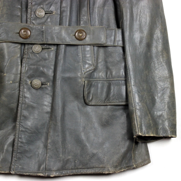 KM grey leather U-boat jacket