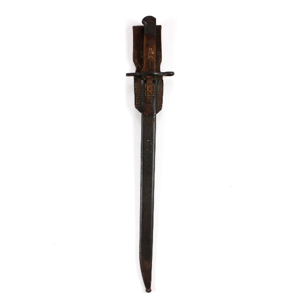 Type 30 training bayonet w/ scabbard and leather frog