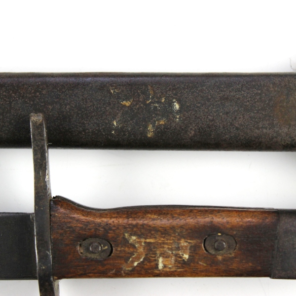 Type 30 training bayonet w/ scabbard and leather frog