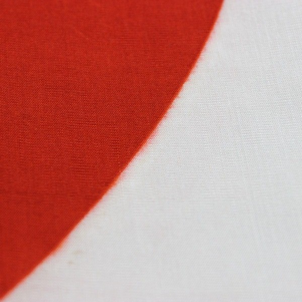 Japanese national / good luck flag - Fabric construction - 34in x 29in