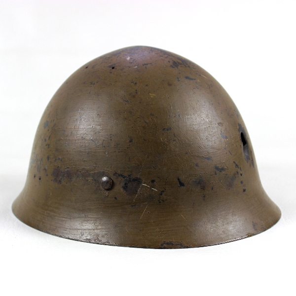 IJN / Naval landing forces type 90 helmet w/ bullet hole