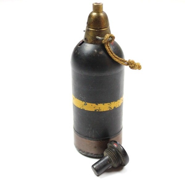 Type 89  grenade / mortar round w/ cap and US Army tag - inert