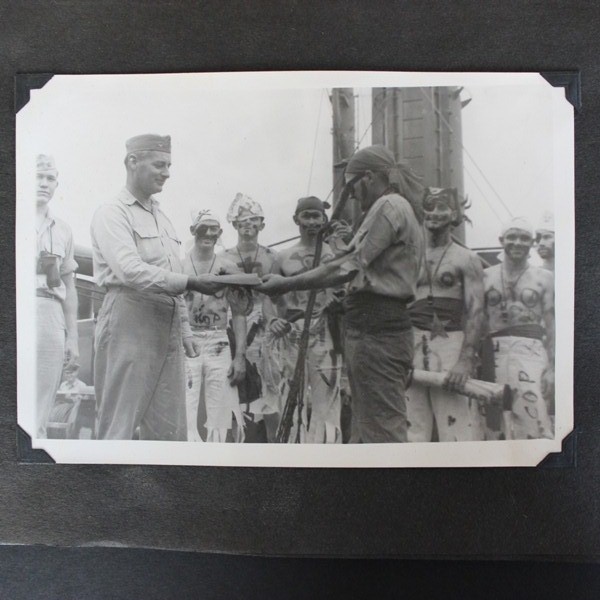 USS Sevier (APA-233) photo album / pennant / Document lot / Misc.