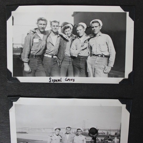 USS Sevier (APA-233) photo album / pennant / Document lot / Misc.