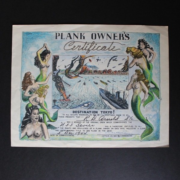 USS Sevier (APA-233) photo album / pennant / Document lot / Misc.