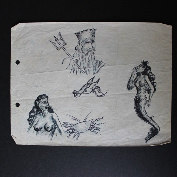 USS Sevier (APA-233) photo album / pennant / Document lot / Misc.
