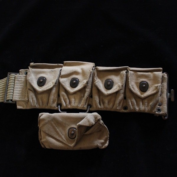 US Army M1910 US army dismounted rifle cartridge belt - Russell