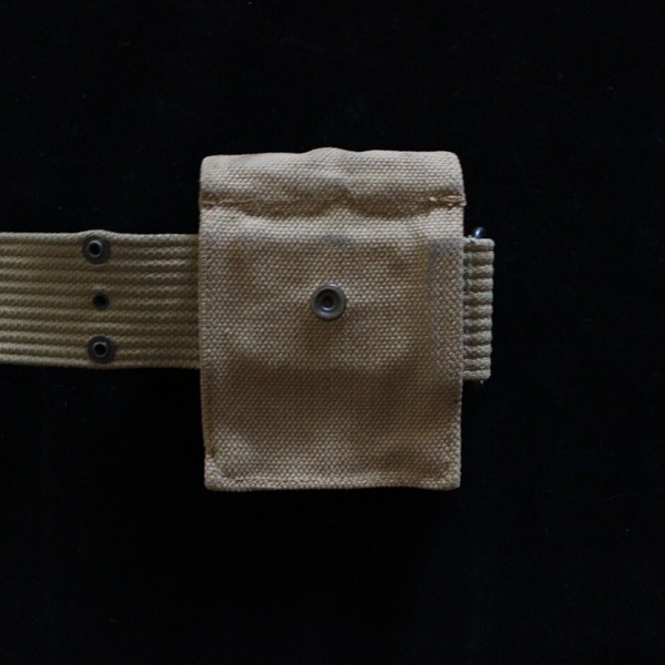 US Army M1936 pistol belt w/ M1912 British made colt 1911a1 magazine pouch