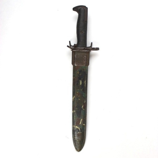 M1 Garand bayonet w/ camouflaged scabbard