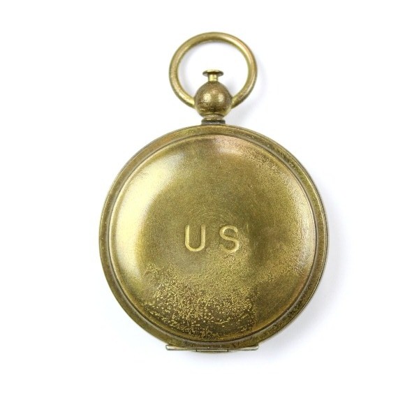 Officers brass pocket compass - Waltham