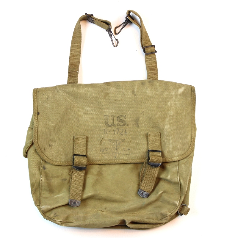M1936 Musette field bag - 111th GH ETO Identified