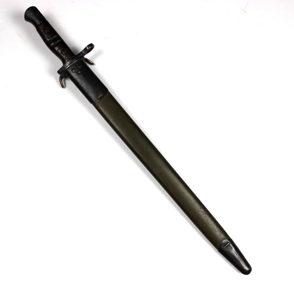 M1917 bayonet with leather scabbard