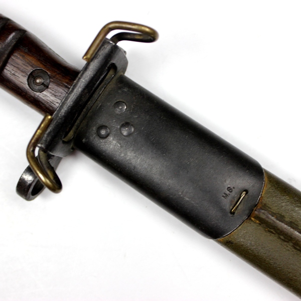 M1917 bayonet with leather scabbard