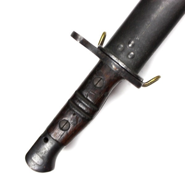 M1917 bayonet with leather scabbard