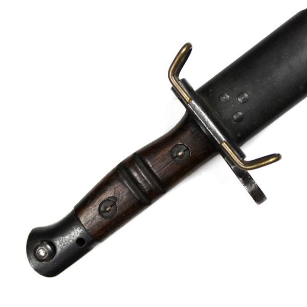 M1917 bayonet with leather scabbard