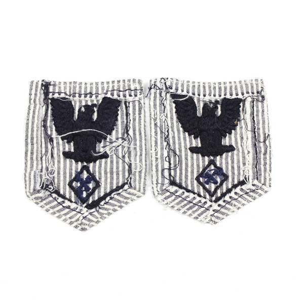 US Navy WAVES seersucker sleeve ranks - Specialist X 3rd Class