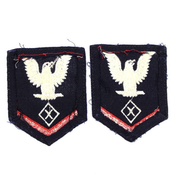 US Navy WAVES blue wool sleeve ranks - Specialist X 3rd Class