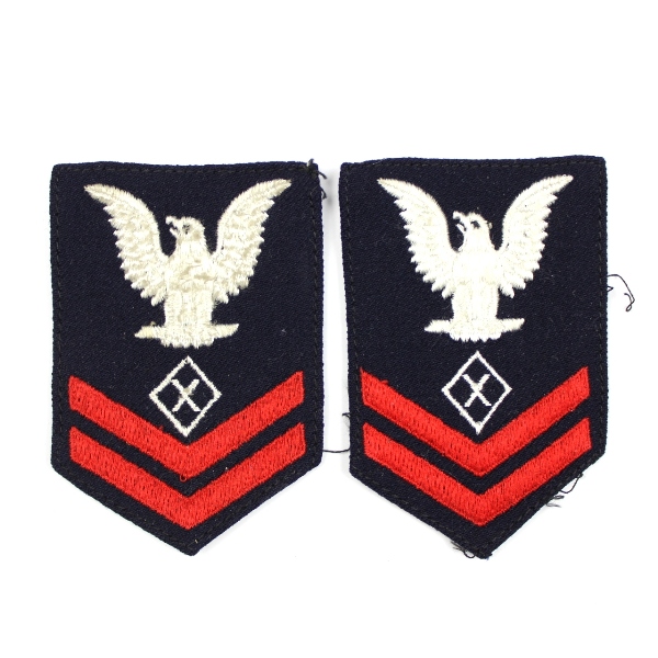 US Navy WAVES blue wool sleeve ranks - Specialist X 2nd Class